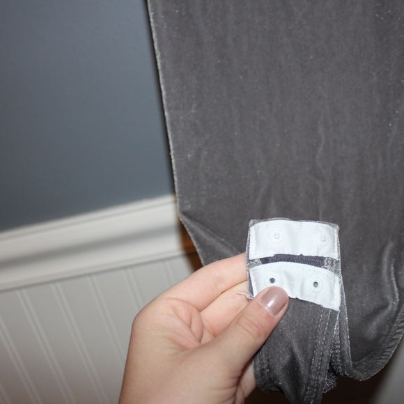 Silver Velvet Bodysuit - Picture 3 of 5